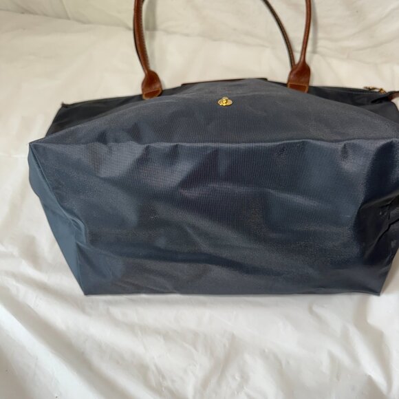 Longchamp Lepliage Blue Nylon Tote Shoulder Bag Foldable Design - Picture 12 of 16